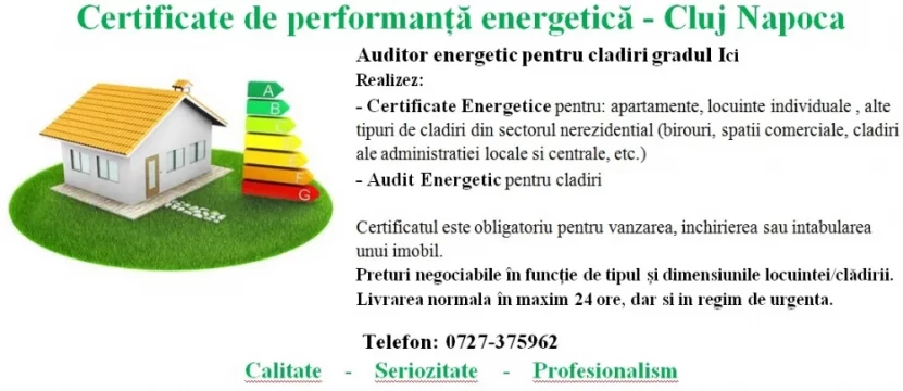 Certificate Energetice